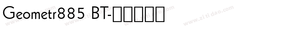 Geometr885 BT字体转换
